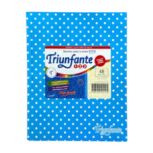 Cuaderno Triunfante N3 Lunares 48 Hojas Rayadas Celeste