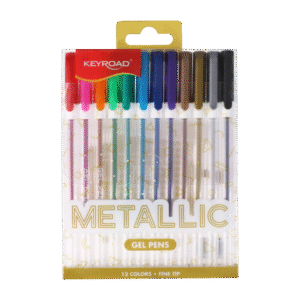 Bolígrafos Lapiceras de Colores Keyroad Metallic x12