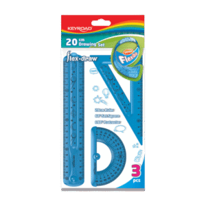 Set x3 Reglas Keyroad Geométrico Flexible