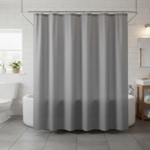 Cortina de Baño PEVA Gris 180x180 cm