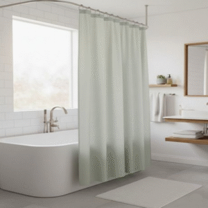 Cortina de Baño PEVA Gris 180x180 cm