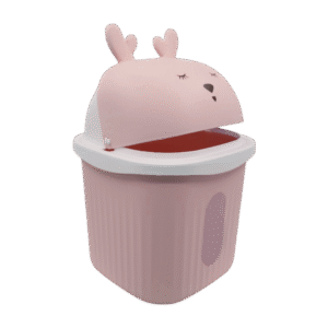 Cesto Tacho Basura Plástica Diseño Animales Colores 15x24 cm