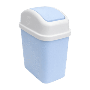 Cesto Tacho Basura Plástica Rectangular Colores 15x22 cm