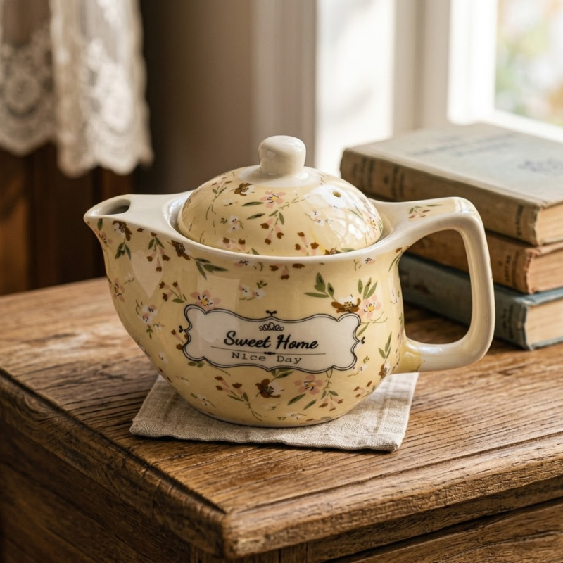 Tetera de Porcelana 500ml Sweet Home