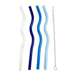 Set x4 Sorbetes de Vidrio Colores+ Limpiador