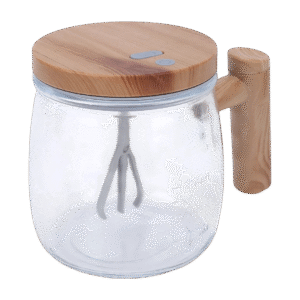Taza Mezclador Eléctrico De Vidrio Recargable 400ml