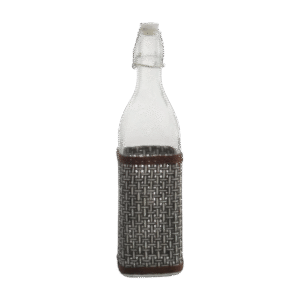 Botella de vidrio con tapa hermetica