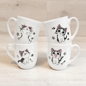 Taza Cerámica Diseño Gato Surtido