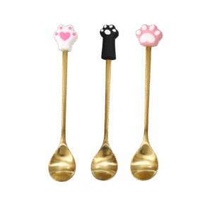 Pack x3 Cucharas Doradas Diseño Surtido