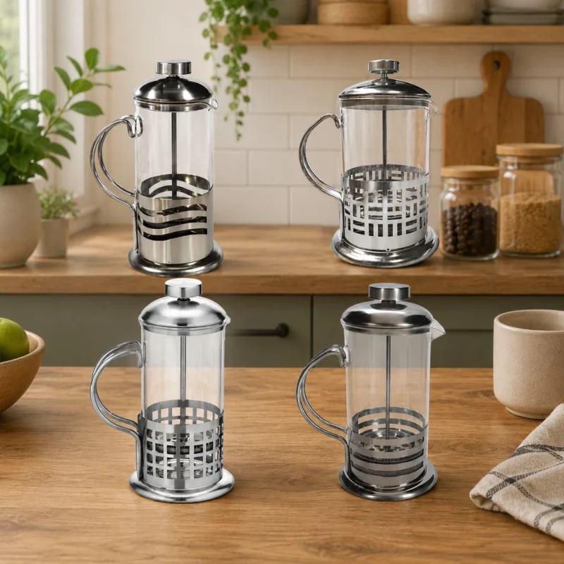 Cafetera con Embolo estilo Frances diseño surtido 1000ml