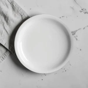 Plato Playo Ceramica Blanca 19cm