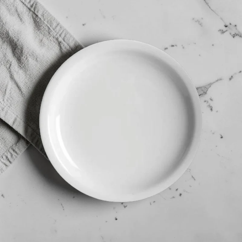 Plato Playo Ceramica Blanca 19cm