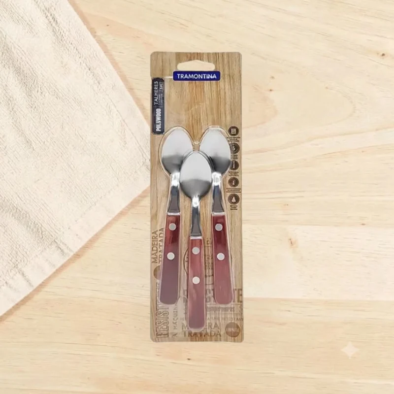 Tramontina Set x3 Cucharas de Te Polywood