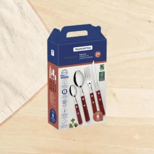 Tramontina Set x24 Cubiertos Polywood