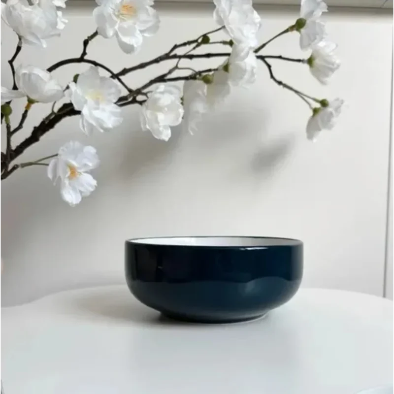 293764 Bowl Ceramica Azul con Interior Blanco 600ml 15cm