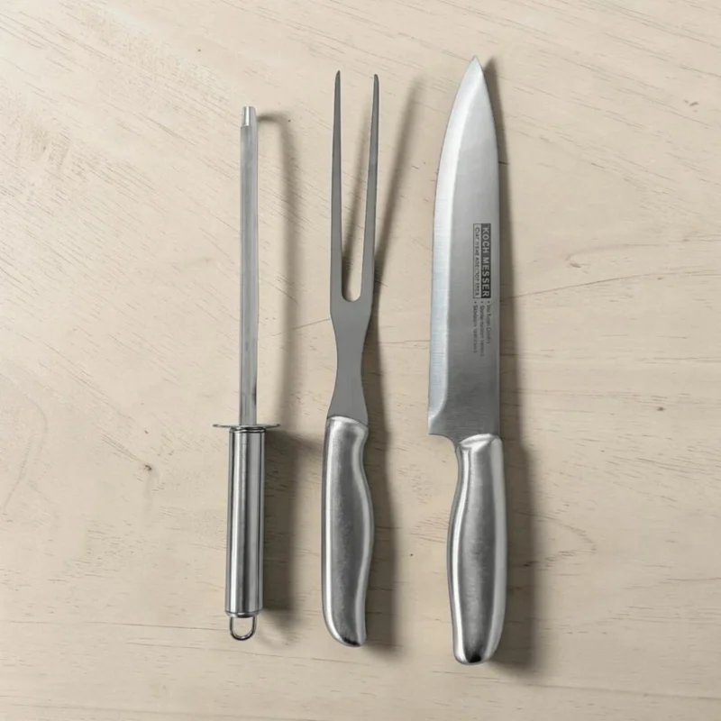 Set Parrillero x3 Acero