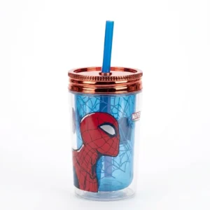 Vaso Infantil Cresko 370ml Spiderman