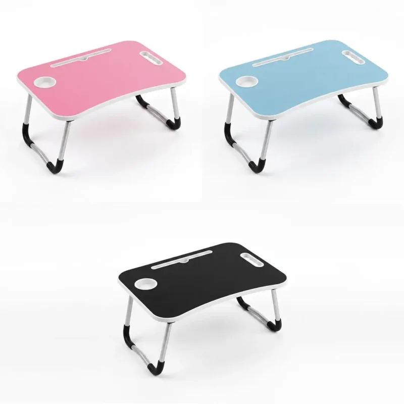 Mesa Desayunador c/Portavasos Plegable 59 cm x 39 cm x 27 cm