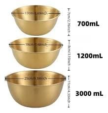 BOWL De Acero color dorado opp 16cm (700ml)