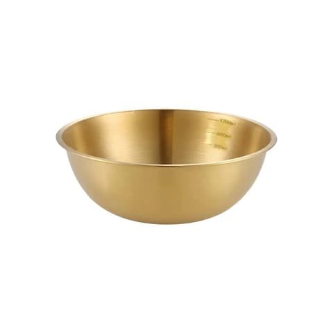 2000200605102 BOWL De Acero color dorado opp 22cm (1600ml)