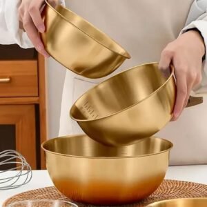 BOWL De Acero color dorado opp 25cm (2000ml)