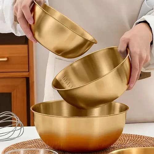 2000200605119 BOWL De Acero color dorado opp 25cm (2000ml)