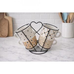 SET X4 TAZAS APILABLES C/SOPORTE