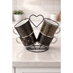SET X4 TAZAS APILABLES C/SOPORTE