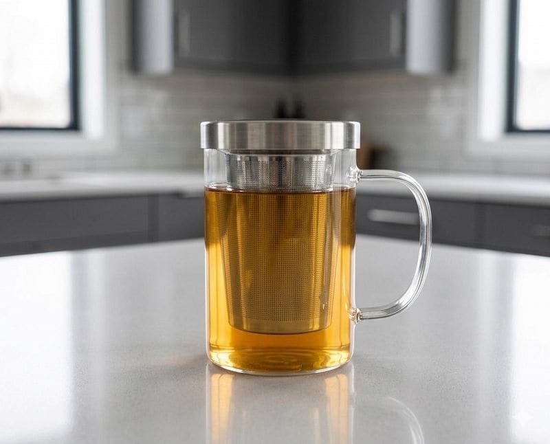 TAZA TE BOROSILICTO C/ DIFUSOR