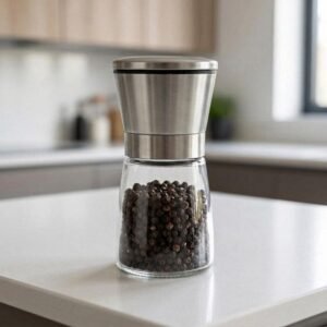 SALERO Y PIM. MOLINILLO VIDRIO C/METAL 180ML