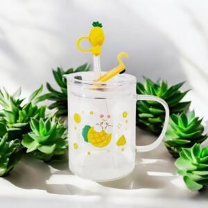 TAZA C/TAPA Y SORBETE 400ml