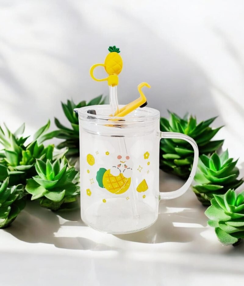 TAZA C/TAPA Y SORBETE 400ml