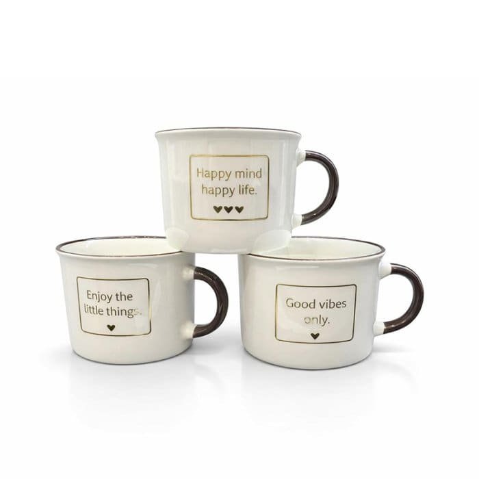 TAZA DE CERAMICA Diseño Frases 270cc