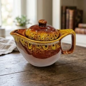 Tetera de Porcelana 500ml Vintage Oscuro