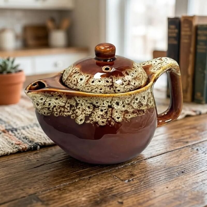 Tetera de Porcelana 500ml Vintage Claro