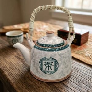 Tetera de Porcelana 650ml Oriental Verde