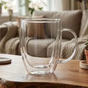 Taza Doble Vidrio 350ml
