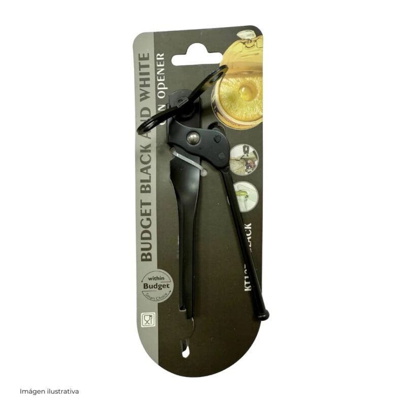 ABRELATAS MARIPOSA NEGRO 17,8CM C/BLISTER PARA COLGAR