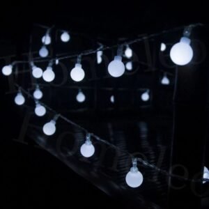 7502811100045 Guirnalda x28 luces Blanco Frio Opacas
