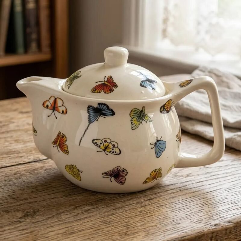 Tetera de Porcelana 500ml Mariposas