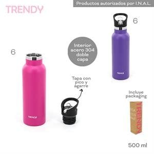 BOTELLA TERMICA TRENDY 500ML
