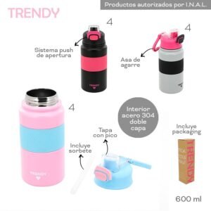 Botella Termica Trendy 600ml