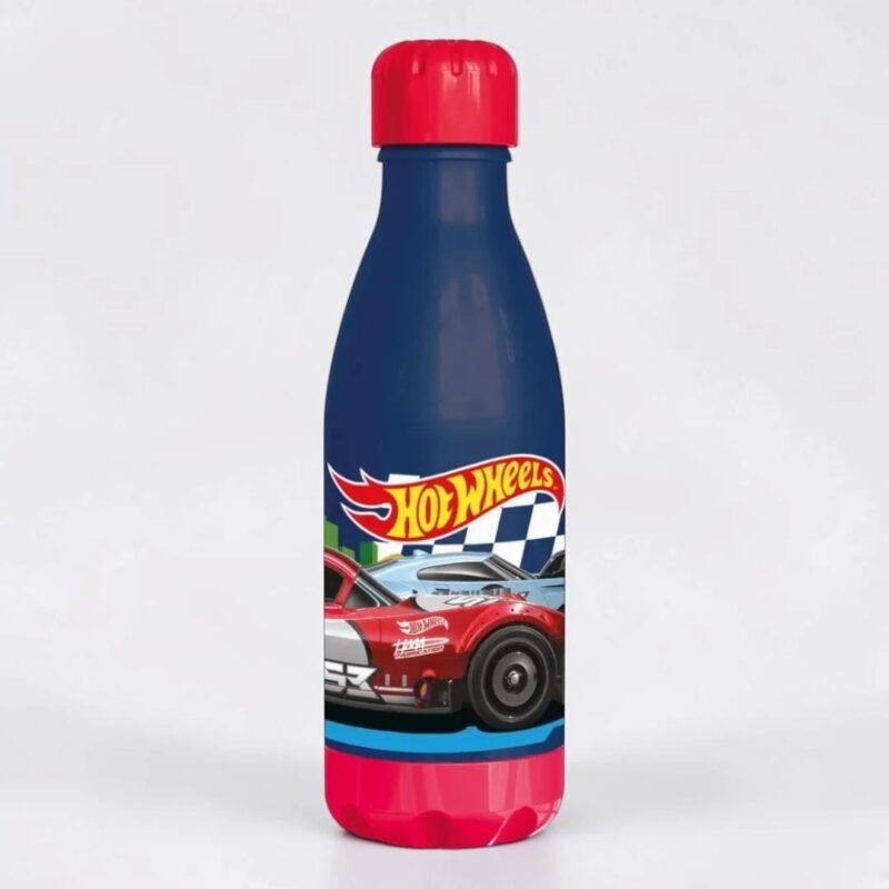 Botella Infantil Wabro Plástico Hot Wheels