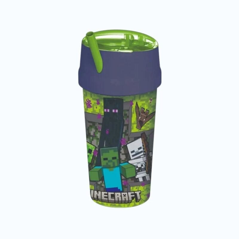 Vaso Infantil Wabro 465ml Minecraft