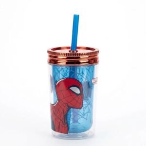 Vaso Infantil Cresko 370ml Spiderman