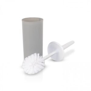 Cepillo de baño gris con tapa blanca - Plástico - 34 x 8,5 x 9 CM Cepillo c/t gris