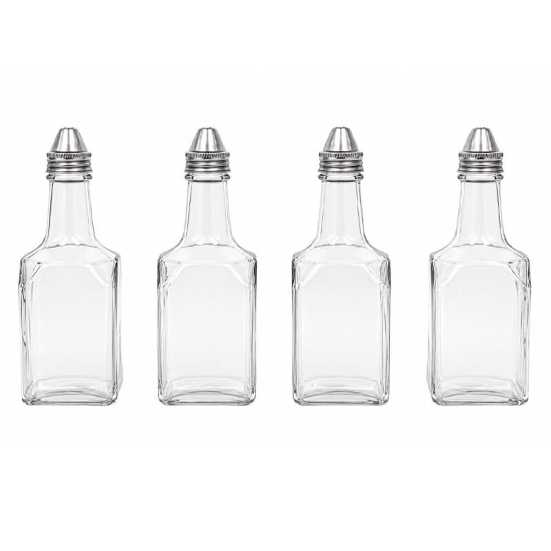 Set x4 aceiteras de vidrio