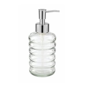 Dispenser para jabón líquido de vidrio transparente diseño nube 500ml