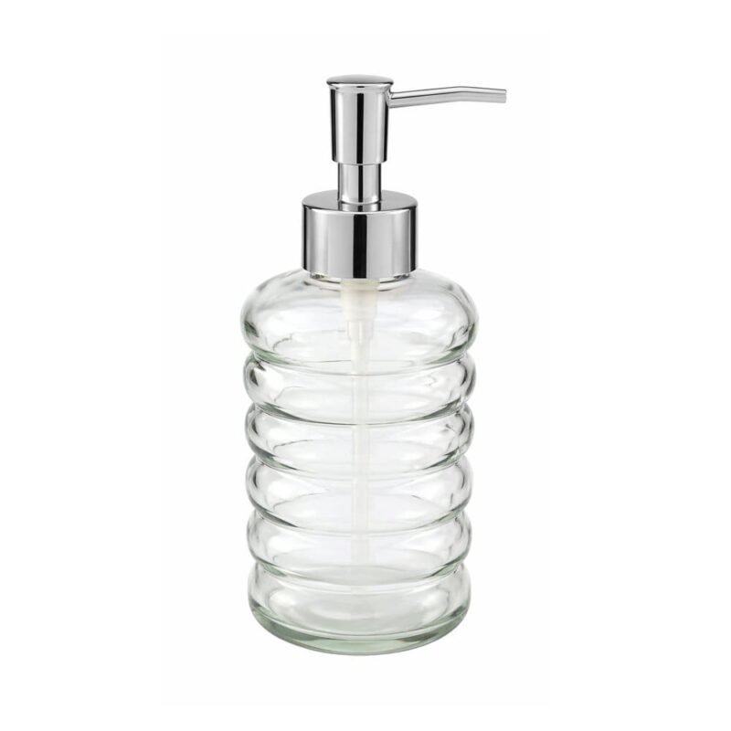 Dispenser para jabón líquido de vidrio transparente diseño nube 500ml