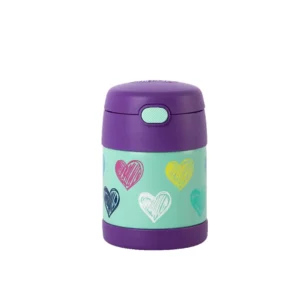 Contenedor De Comida Thermos 290ml Corazones violeta